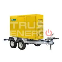 Дизельный генератор MitsuDiesel МД АД-30С-Т400-1РКМ29 (MDK) в шумозащитном кожухе на прицепе